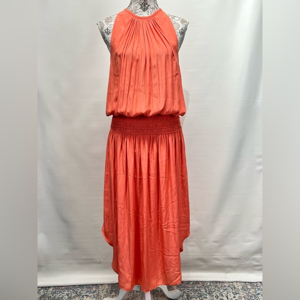 RAMY‎ BROOK Peach Audrey halter neck dress size M - Picture 3 of 15